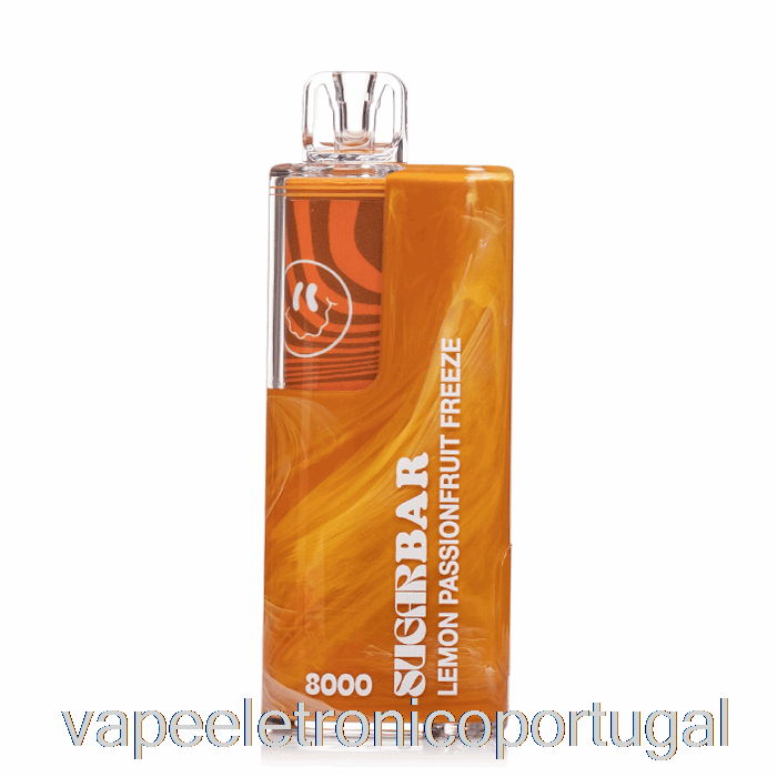 Vape Eletrônico Barra De Açúcar Sb8000 Descartável Limão Maracujá Congelar